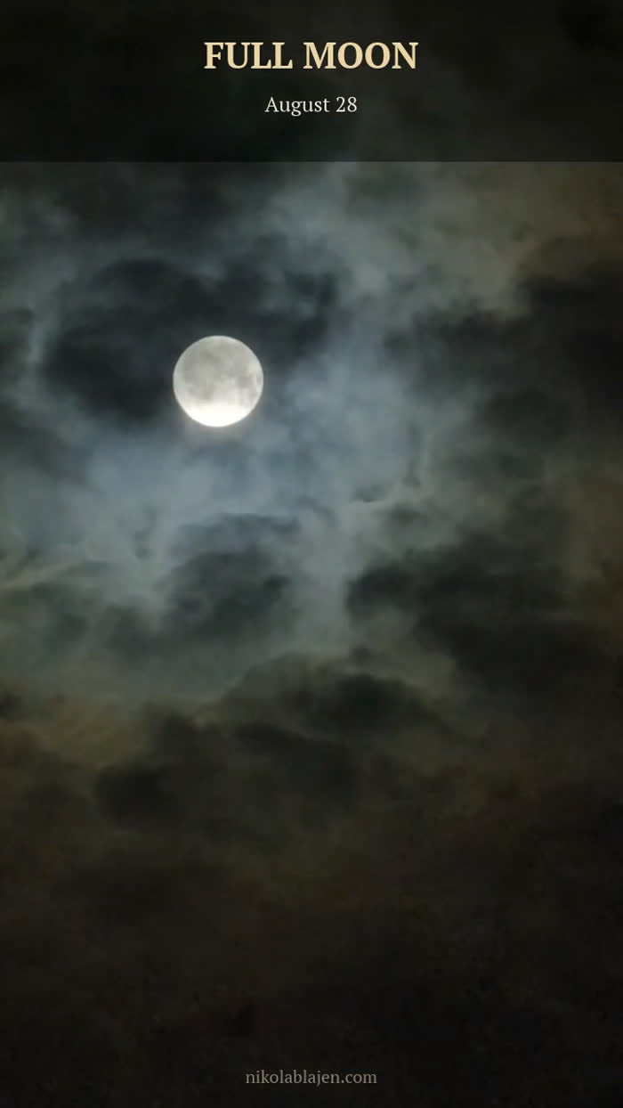 Full Moon, August 28, 2026