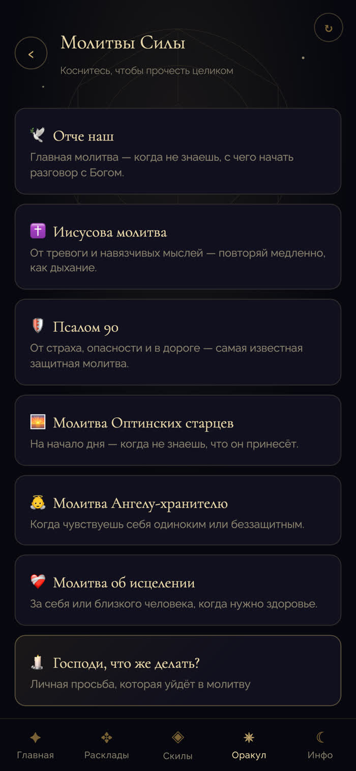Молитвы силы — шесть подлинных традиционных молитв в приложении «Никола Блажен»