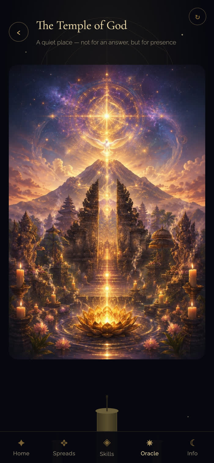 Temple — light a candle and make a wish in the Nikola Blajen app